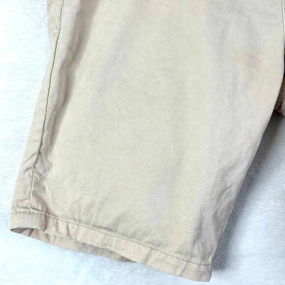 Scotch & Soda Flat Front 9" Chino Stretch Shorts Mens 28 Beige Cream - Picture 4 of 11